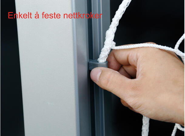 Håndballmål utendørs Svart/Hvit Dybde 90 x 110cm 